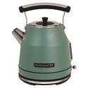 Rangemaster Classic 1.7 L 3000W Quiet Boil Cordless Electric Kettle – Traditional Dome Design With Safety & Swivel Base – Mineral Green
