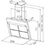 Rangemaster 86900 Galaxy Angled 90cm Chimney Hood  in Stainless steel