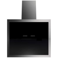 GRADE A3 - Moderate Cosmetic Damage - Rangemaster 86910 Galaxy Angled 90cm Chimney Hood - Black Glass