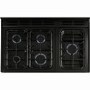 Rangemaster 72840 Black And Chrome 90cm Dual Fuel Range Cooker With Porthole Doors