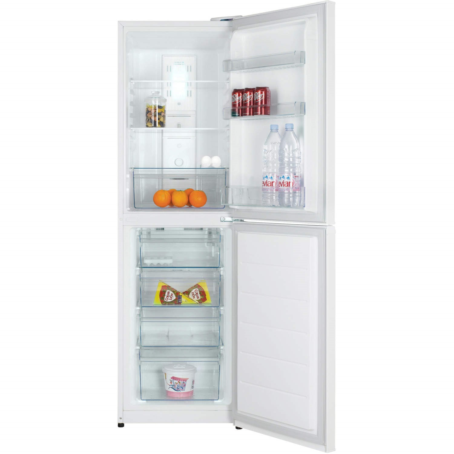 Daewoo fridge freezer shop white