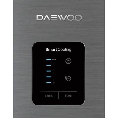 Daewoo RN408NS 187x60cm 304 litre frost free fridge freezer Silver