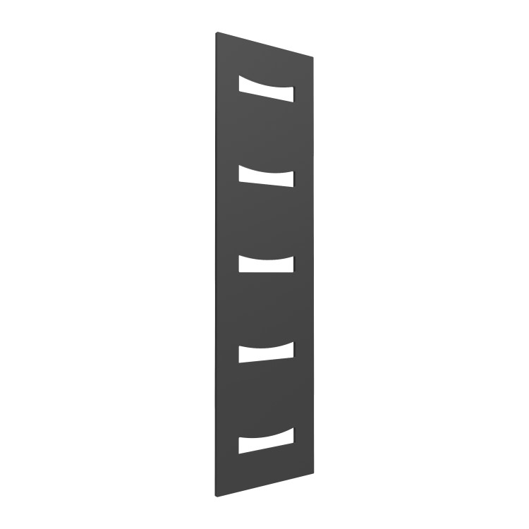 Reina Ancora Anthracite Vertical Towel Radiator - 1800 x 490mm