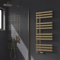 Reina Chisa Brass Designer Towel Radiator - 1130 x 500mm