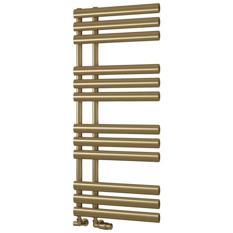 Reina Chisa Brass Designer Towel Radiator - 1130 x 500mm