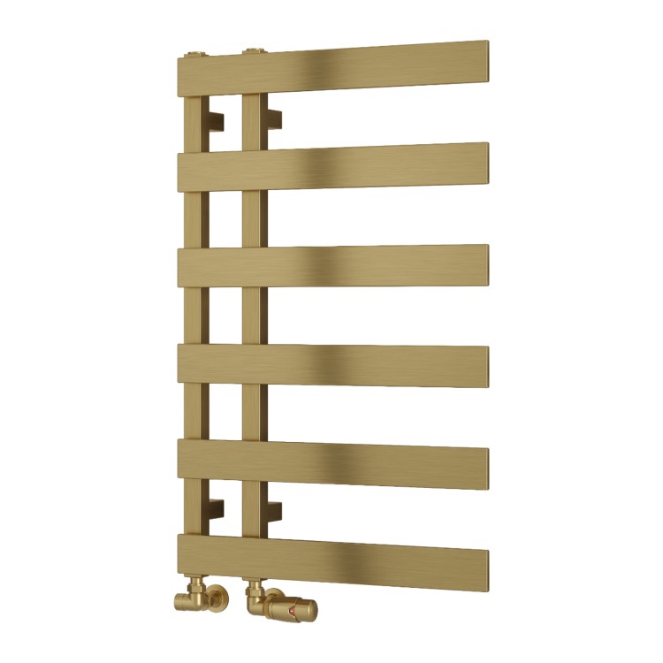 Reina Florina Brass Designer Towel Radiator 800 x 500mm
