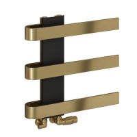 Reina Panaro Brass Designer Towel Radiator - 500 x 500mm