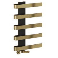 Reina Panaro Brass Designer Towel Radiator - 800 x 500mm
