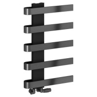 Reina Panaro Gunmetal Designer Towel Radiator - 800 x 500mm