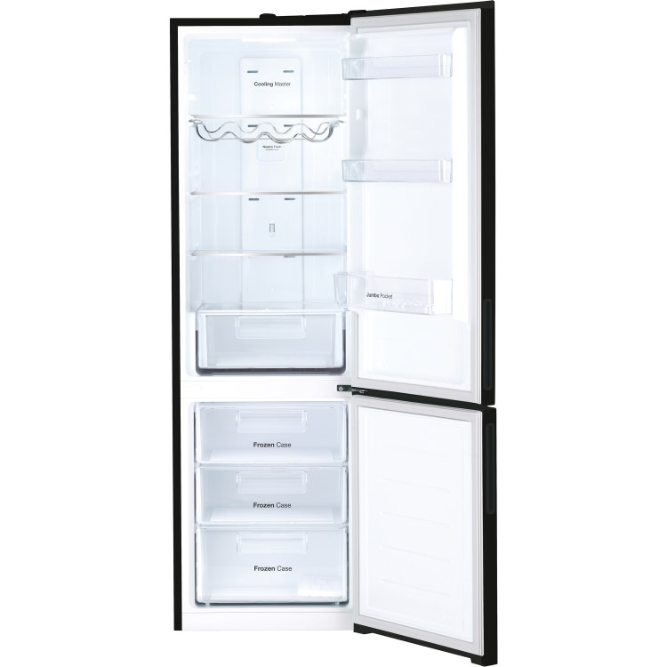 Daewoo RNV132B 190x60cm 337 Litre Frost Free Fridge Freezer Black