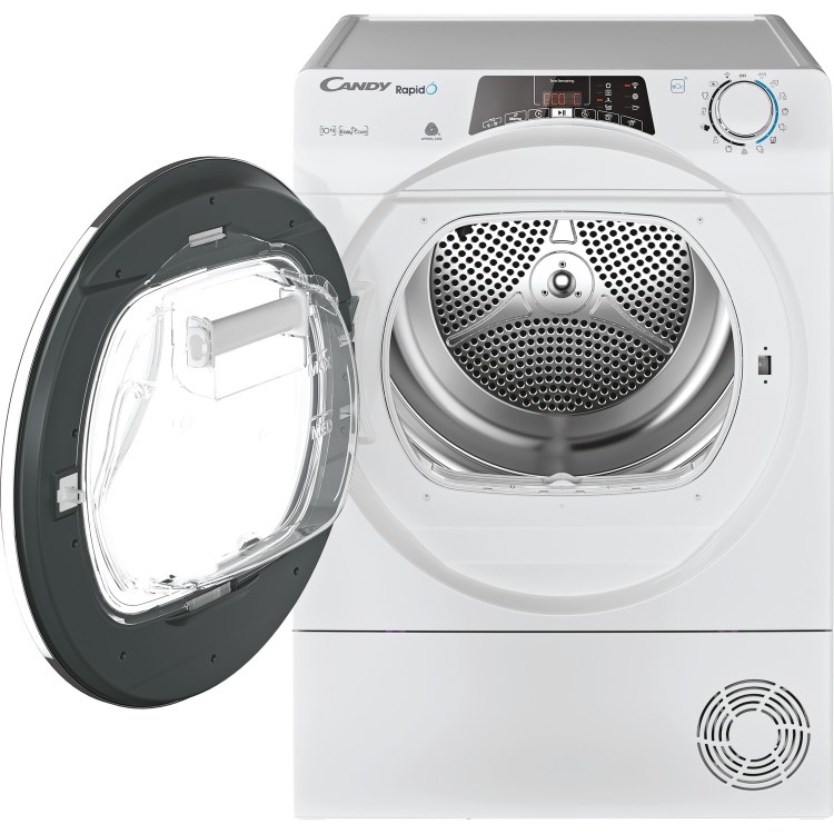 Refurbished Candy Rapido ROEH10A2TCE-80 Freestanding Heat Pump 10KG Tumble Dryer White
