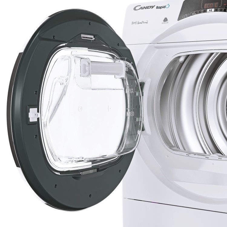 Refurbished Candy Rapido ROEH10A2TCE-80 Freestanding Heat Pump 10KG Tumble Dryer White