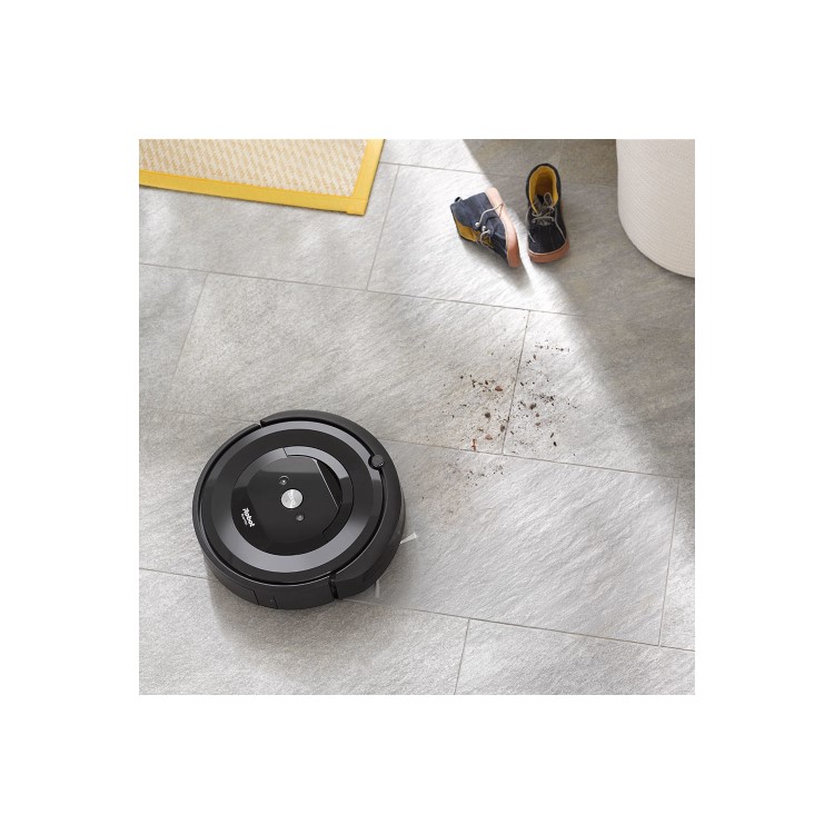 iRobot ROOMBAE5152 E5 Pets Robot Vacuum Cleaner - Smart Dirt Detect Sensors Dual Multi-Surface Rubber Brushes and  Washable dust bin
