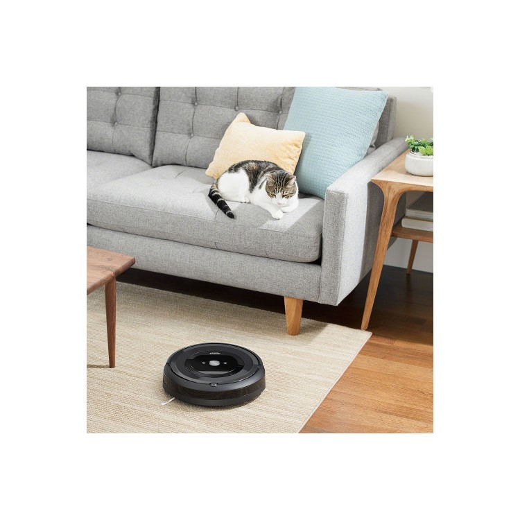 iRobot ROOMBAE5152 E5 Pets Robot Vacuum Cleaner - Smart Dirt Detect Sensors Dual Multi-Surface Rubber Brushes and  Washable dust bin