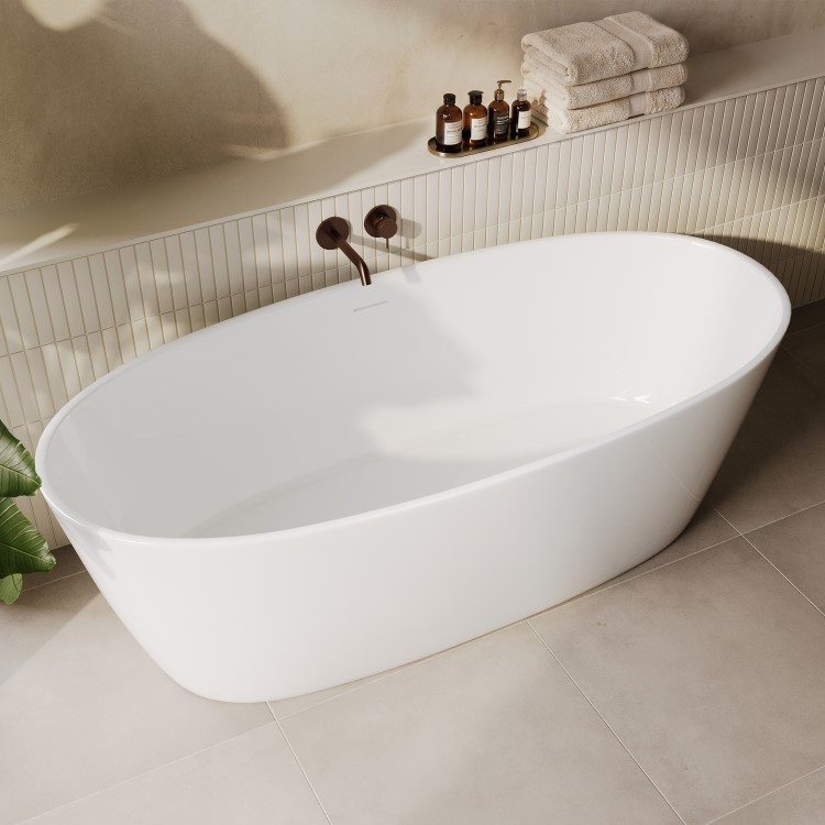Freestanding Double Ended Bath 1700 x 765mm - Rosa