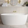Matt White Freestanding Double Ended Bath 1700 x 760mm - Rosa
