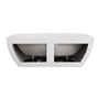 Matt White Freestanding Back to Wall Double Ended Bath 1700 x 780mm - Rosa
