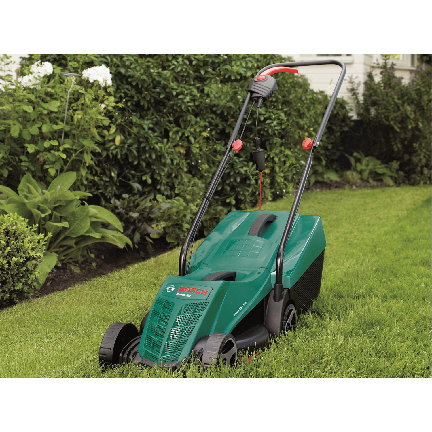 Bosch Rotak 32R Electric Lawn Mower Green 3165140557450 eBay