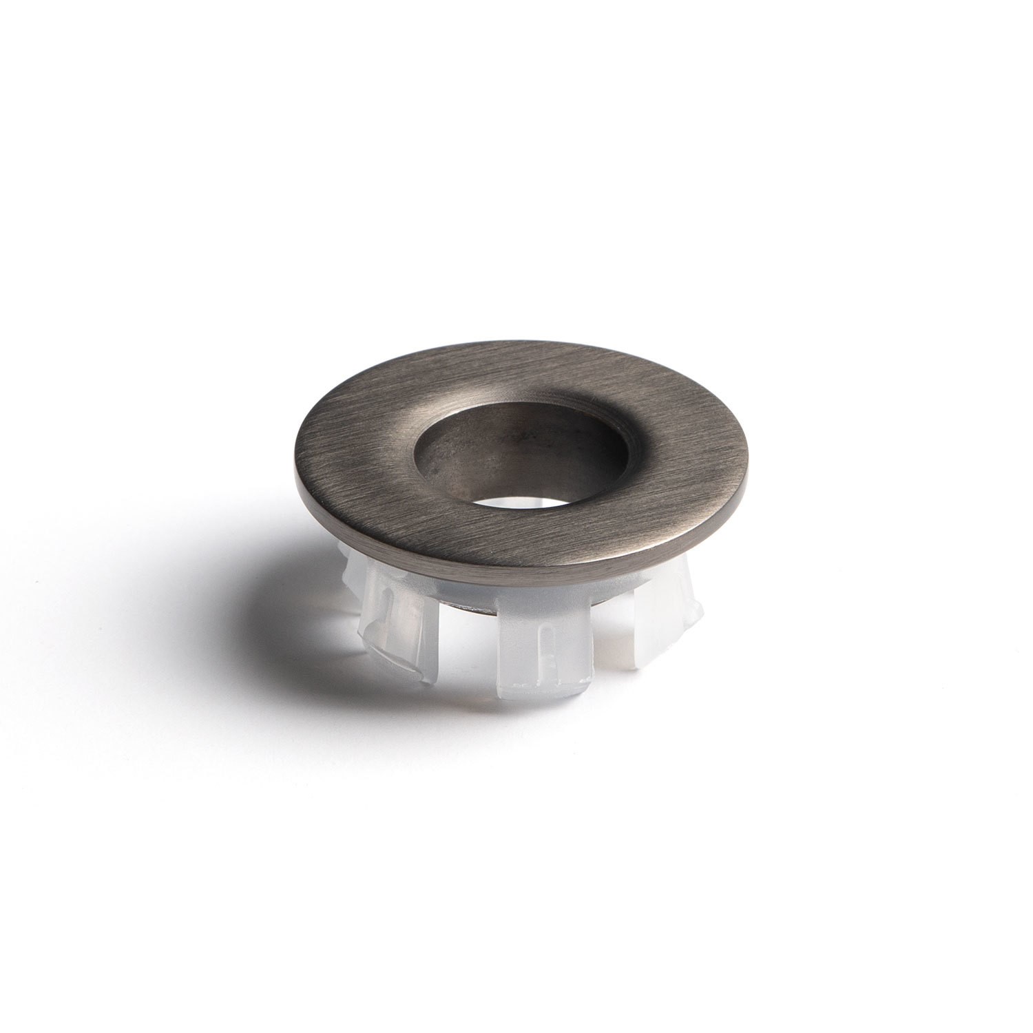 Gunmetal Grey Round Basin Overflow Cover...