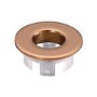 Brushed Bronze Round Basin Overflow Cover - Ashford