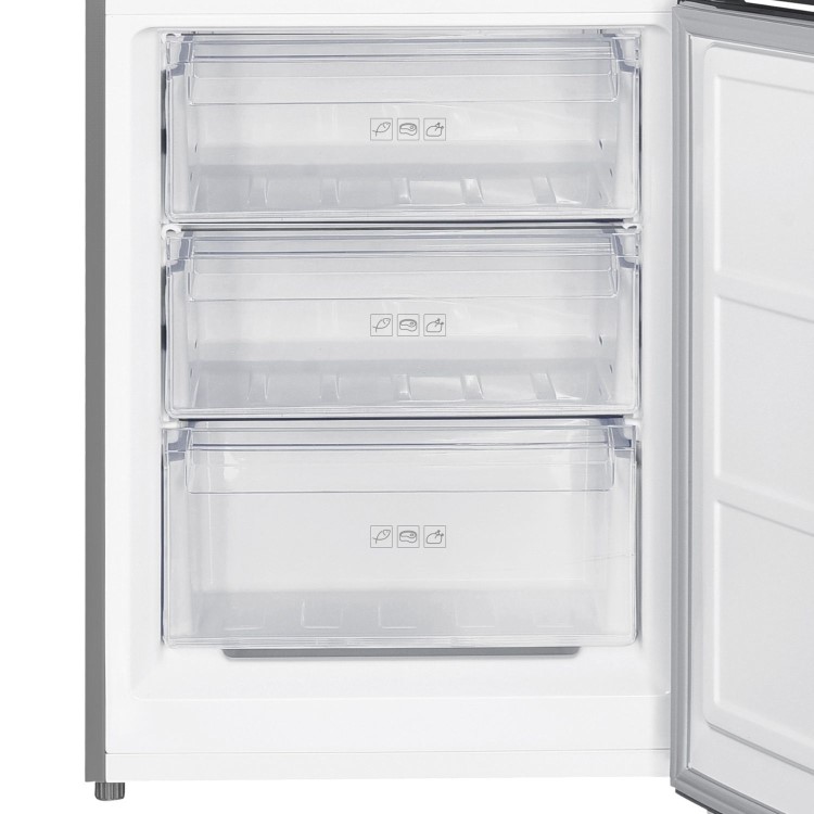 TCL 291 Litre 70/30 Freestanding Fridge Freezer - Stainless steel
