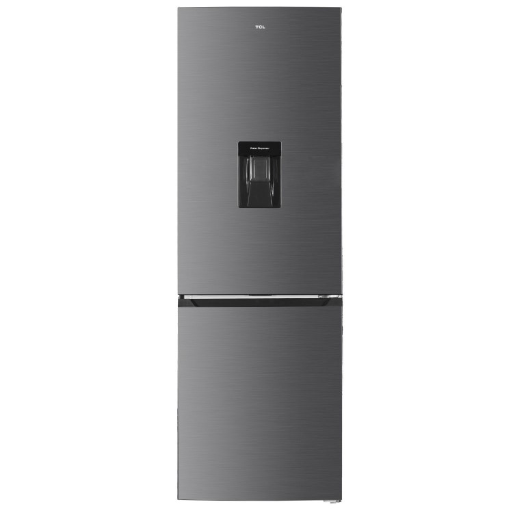 TCL 293 Litre 70/30 Freestanding Fridge Freezer - Stainless steel