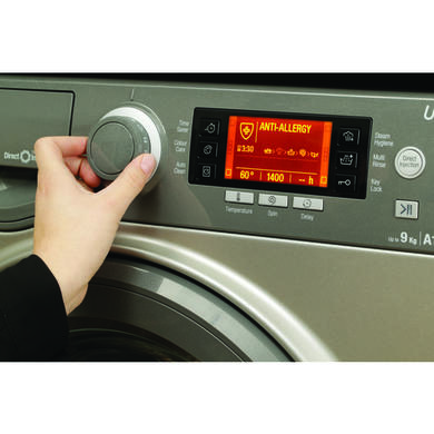 Hotpoint RPD9467JGG Ultima S-Line 9kg 1400rpm Freestanding Washing Machine-Graphite
