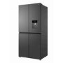 TCL 466 Litre Four Door American Fridge Freezer with Water Dispenser - Dark Silver