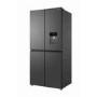 TCL 466 Litre Four Door American Fridge Freezer with Water Dispenser - Dark Silver