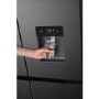 TCL 466 Litre Four Door American Fridge Freezer with Water Dispenser - Grey