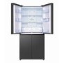 TCL 466 Litre Four Door American Fridge Freezer with Water Dispenser - Dark Silver