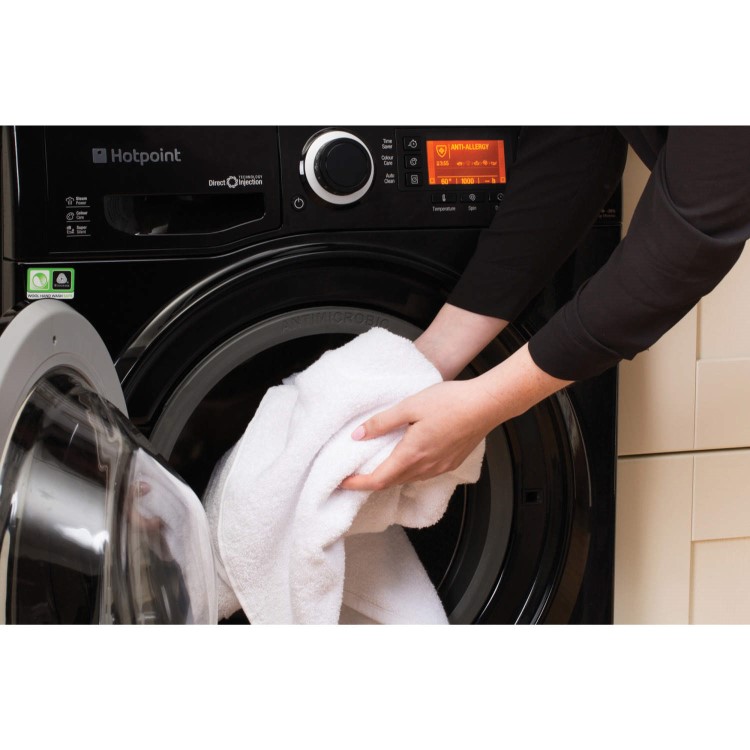 Hotpoint RPD10457JK Ultima S-Line 10kg 1400rpm Freestanding Washing Machine-Black