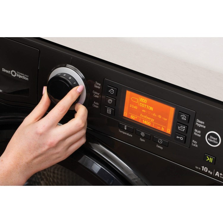 Hotpoint RPD10457JK Ultima S-Line 10kg 1400rpm Freestanding Washing Machine-Black