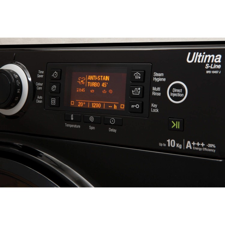 Hotpoint RPD10457JK Ultima S-Line 10kg 1400rpm Freestanding Washing Machine-Black