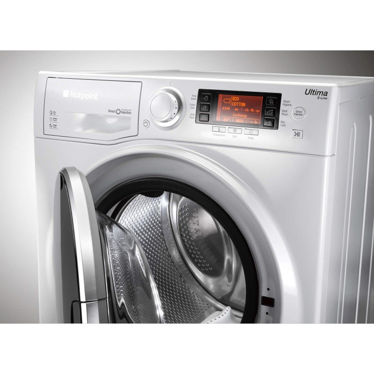 GRADE A2 - Hotpoint RPD10477DD Ultima S-Line 10kg 1400rpm Freestanding Washing Machine White