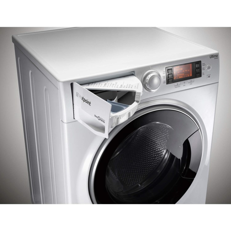 GRADE A2 - Hotpoint RPD10477DD Ultima S-Line 10kg 1400rpm Freestanding Washing Machine White