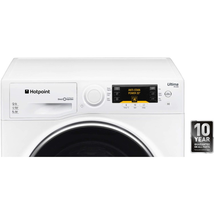 GRADE A2 - Hotpoint RPD10477DD Ultima S-Line 10kg 1400rpm Freestanding Washing Machine White