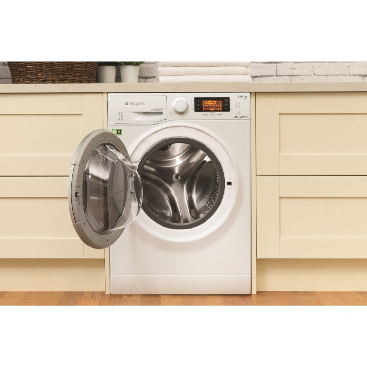 GRADE A2 - Hotpoint RPD10477DD Ultima S-Line 10kg 1400rpm Freestanding Washing Machine White