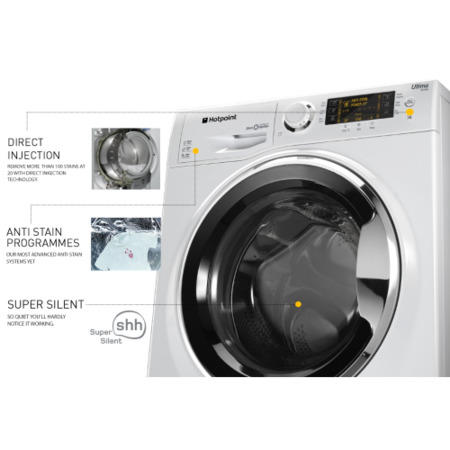 Hotpoint RPD8457J Ultima S-Line 8kg 1400rpm Freestanding Washing Machine White