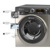 GRADE A1 - Hotpoint RPD9467JGG Ultima S-Line 9kg 1400rpm Freestanding Washing Machine-Graphite