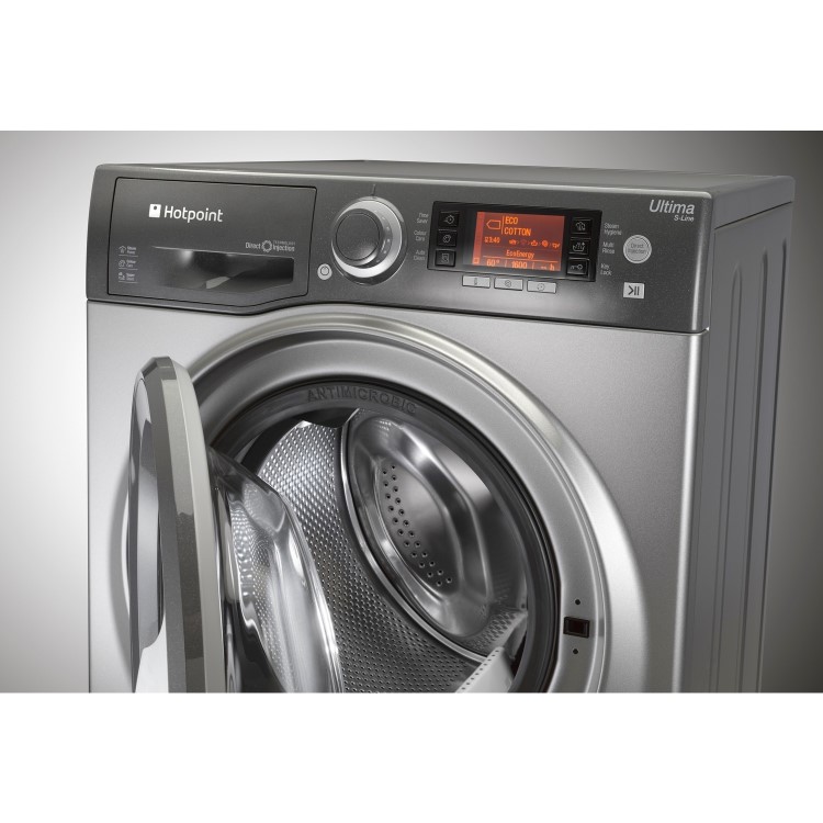 Hotpoint RPD9467JGG Ultima S-Line 9kg 1400rpm Freestanding Washing Machine-Graphite