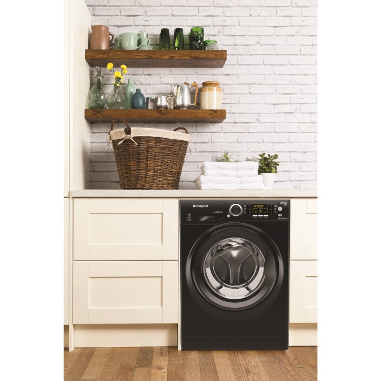 Hotpoint RPD9467JKK Ultima S-Line 9kg 1400rpm Freestanding Washing Machine-Black