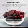 Hisense 409 Litre Four Door American Fridge Freezer - Stainless Steel