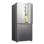 Hisense PureFlat 483L Four Door American Fridge Freezer - Stainless Steel