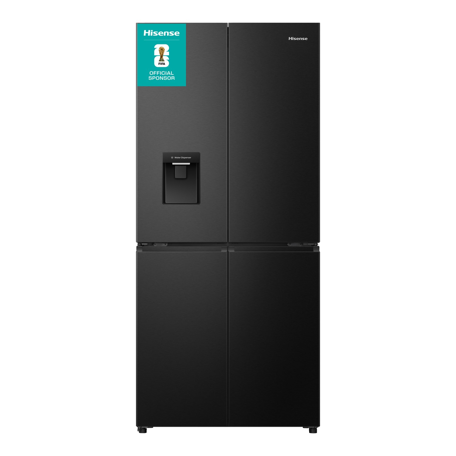 Hisense Men's Black Cross Door Fridge Freezer Size 4 - Image 3