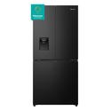 Hisense Pureflat Infinite 482 Litre Four Door American Fridge Freezer - Black