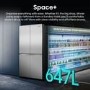 Hisense PureFlex 640 Litre Four Door American Fridge Freezer - Silver