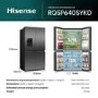 Hisense PureFlex 640 Litre Four Door American Fridge Freezer - Silver
