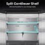 Hisense PureFlex 640 Litre Four Door American Fridge Freezer - Silver