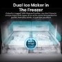 Hisense PureFlex 640 Litre Four Door American Fridge Freezer - Silver